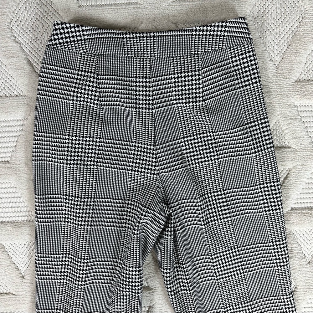 CYNTHIA ROWLEY Pants Sz 6 Houndstooth High Rise Trouser - Picture 13 of 14